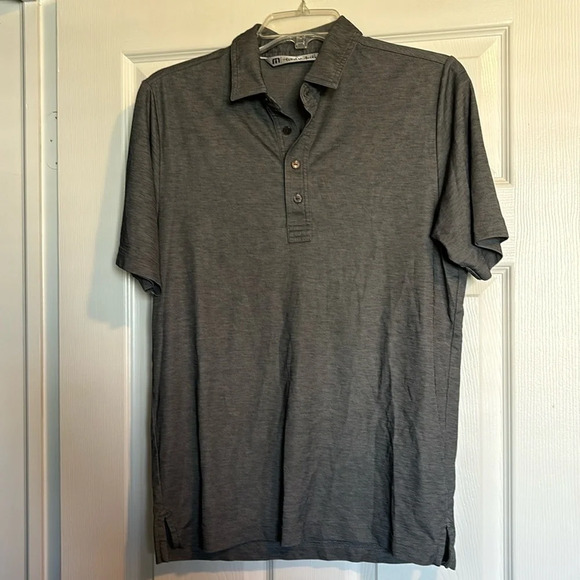Travis Mathew men’s gray short sleeve polo shirt size small - Picture 1 of 8